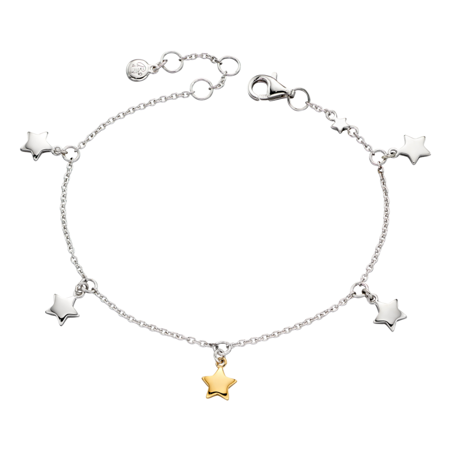 Little Star Silver Ivy Childs Multi Star Bracelet