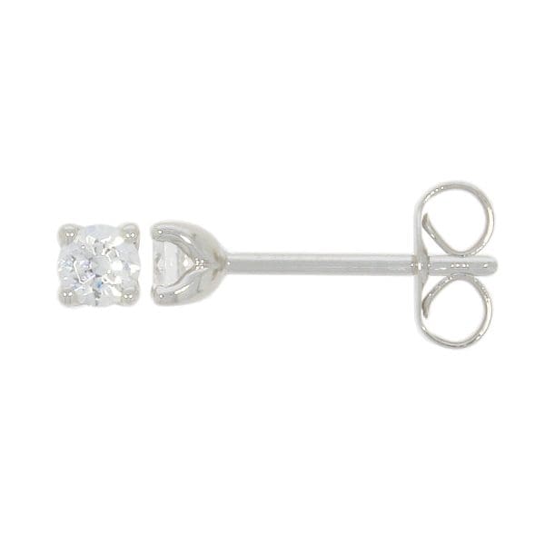 18ct White Gold Diamond 0.20ct Stud Earrings