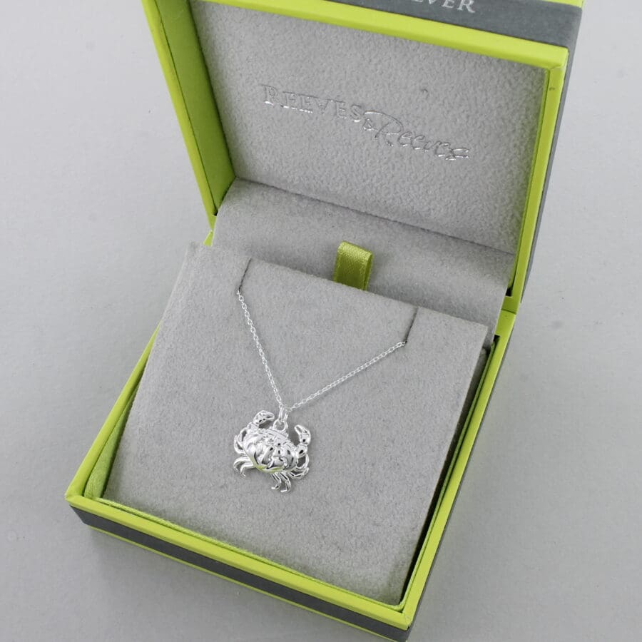 Gumbo Chain Silver Crab Pendant & Chain | Forum Jewellers