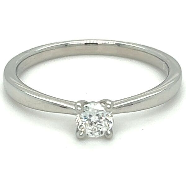 Platinum Single Stone Diamond Ring