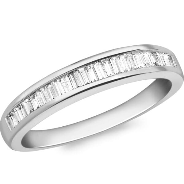 18ct White Gold Baguette Diamond Eternity Ring