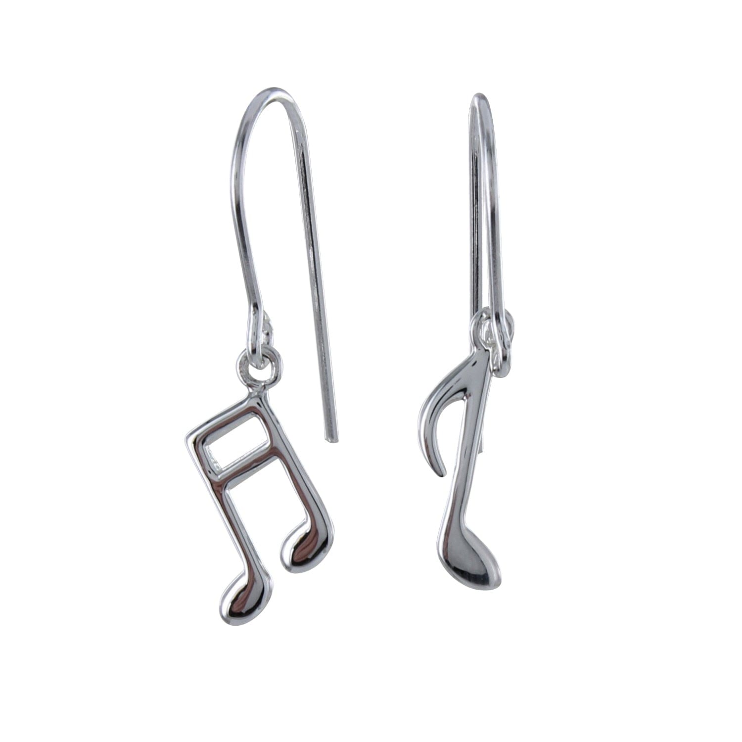 Notes Earrings Silver Music Note Drop Earrings | Forum Jewellers