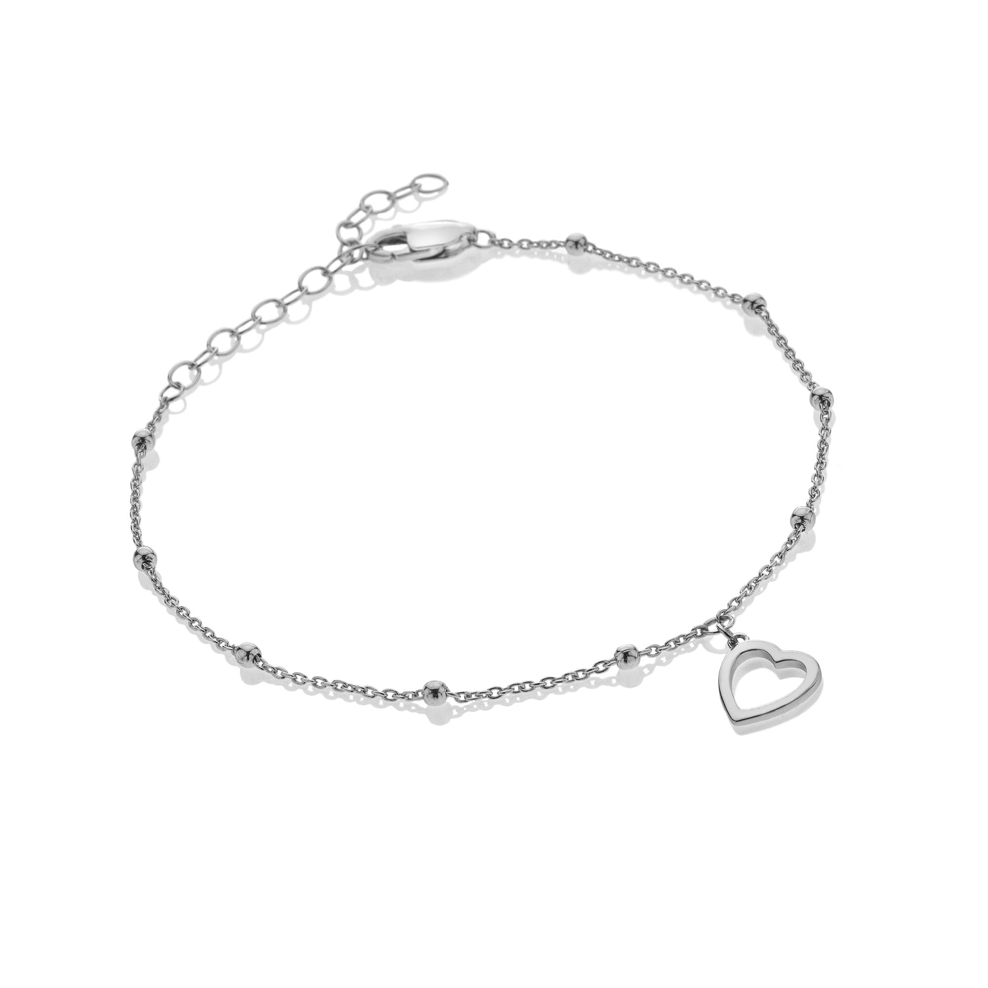 Silver Whisper Happy Christmas Heart Bracelet - Image 3